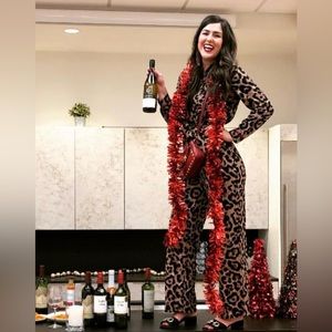 EUC Leopard print jumpsuit